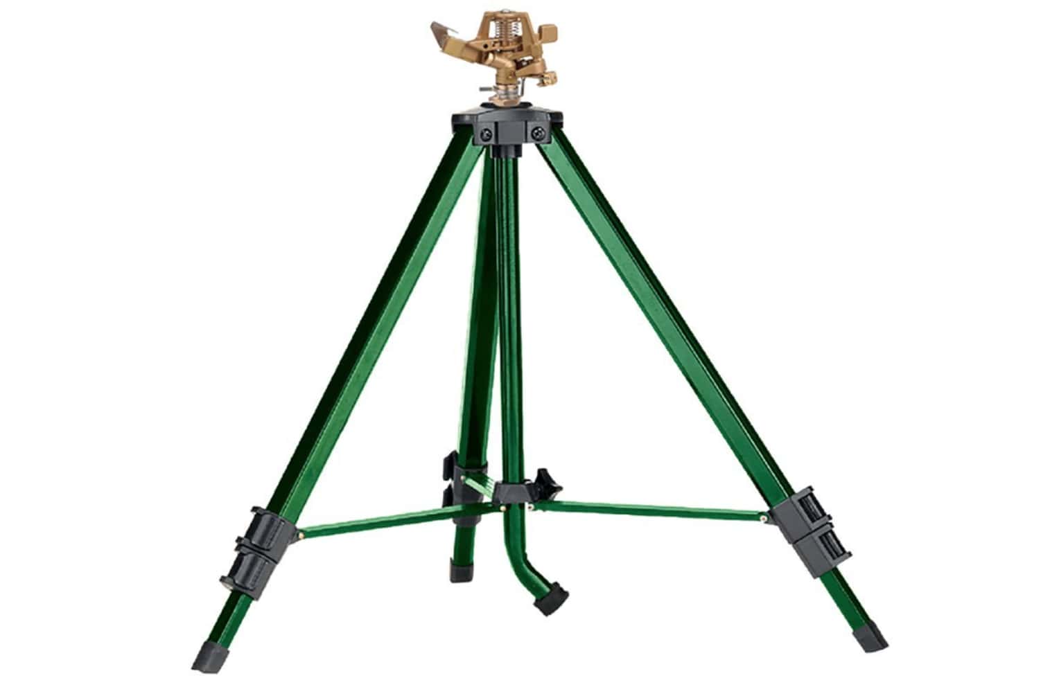 Best Tripod Lawn Sprinklers Best Tripod Lawn Sprinklers Orbit 56667N Zinc Tripod Impact Sprinkler