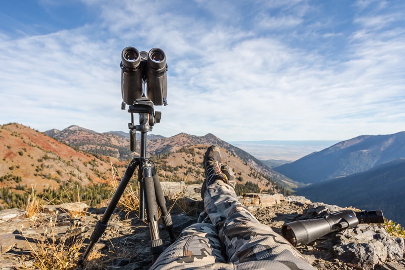 Best Glassing Tripods sitting down mountain