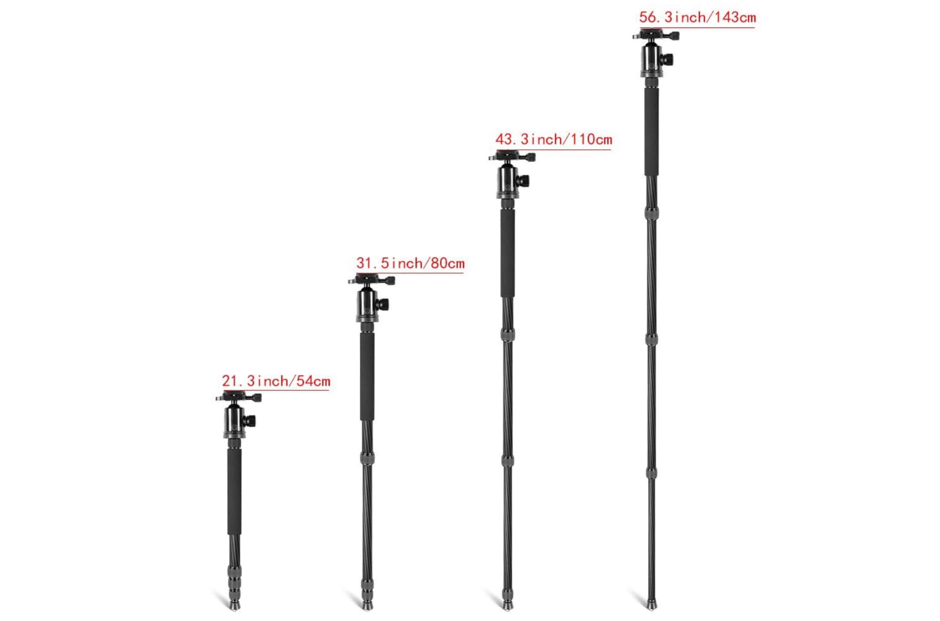 monopod feature of tripod for hiking