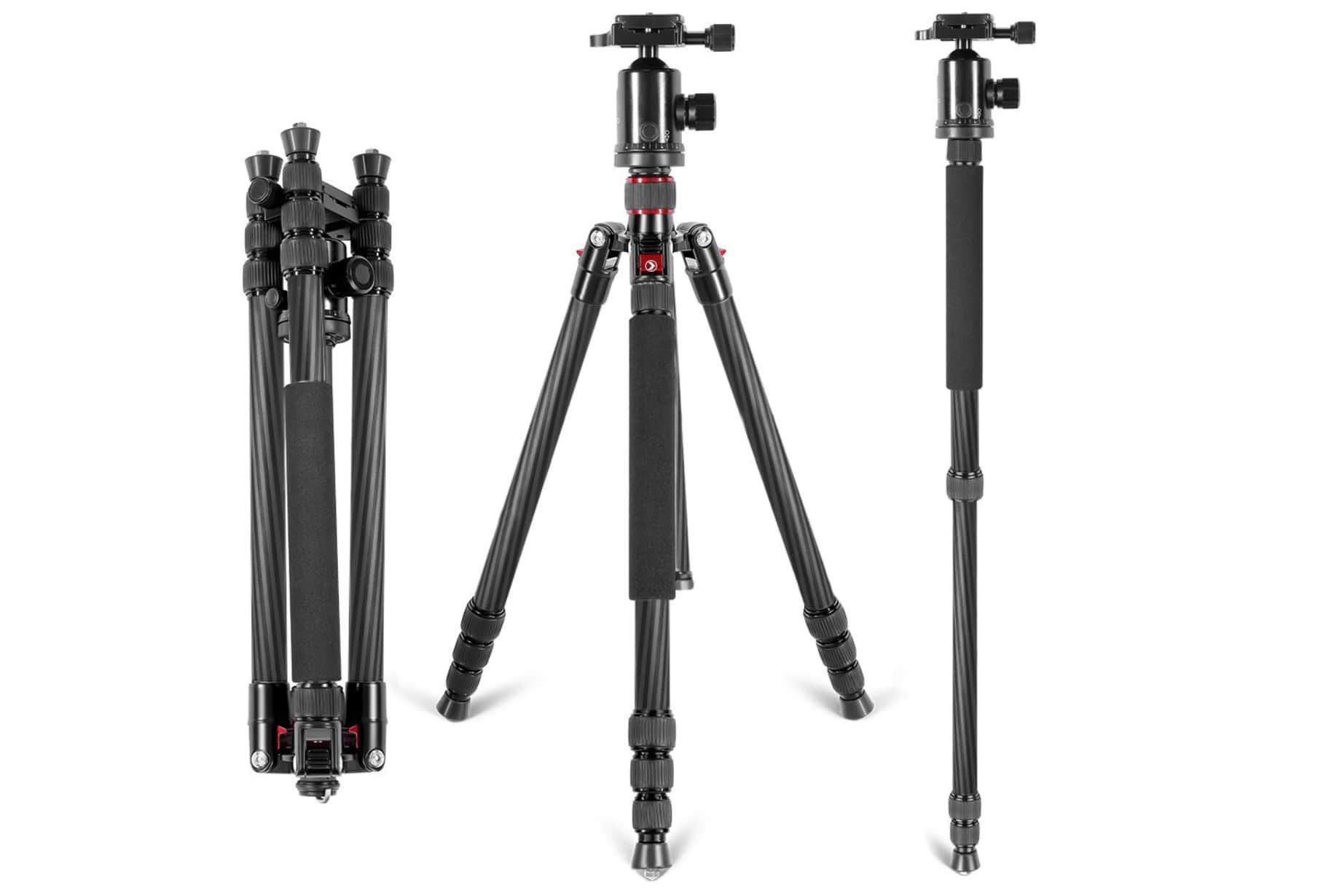 newer tripod collapsed setup and monopod