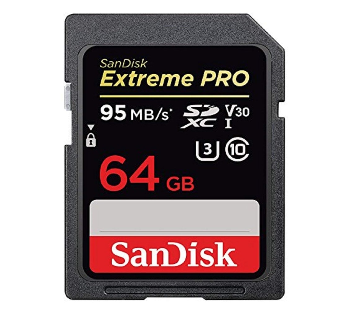 SanDisk Extreme Pro 64GB SDXC UHS-I Memory Card 80D