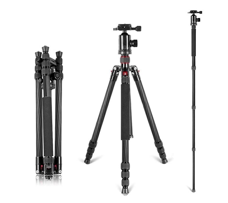 Neewer 66" Carbon Fiber Tripod/Monopod review