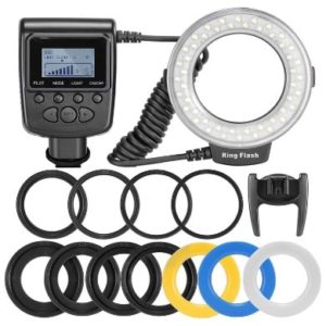 Neewer 48 Macro LED Ring Flash Bundle with LCD Display Power Control, Adapter Rings and Flash Diffusers Review
