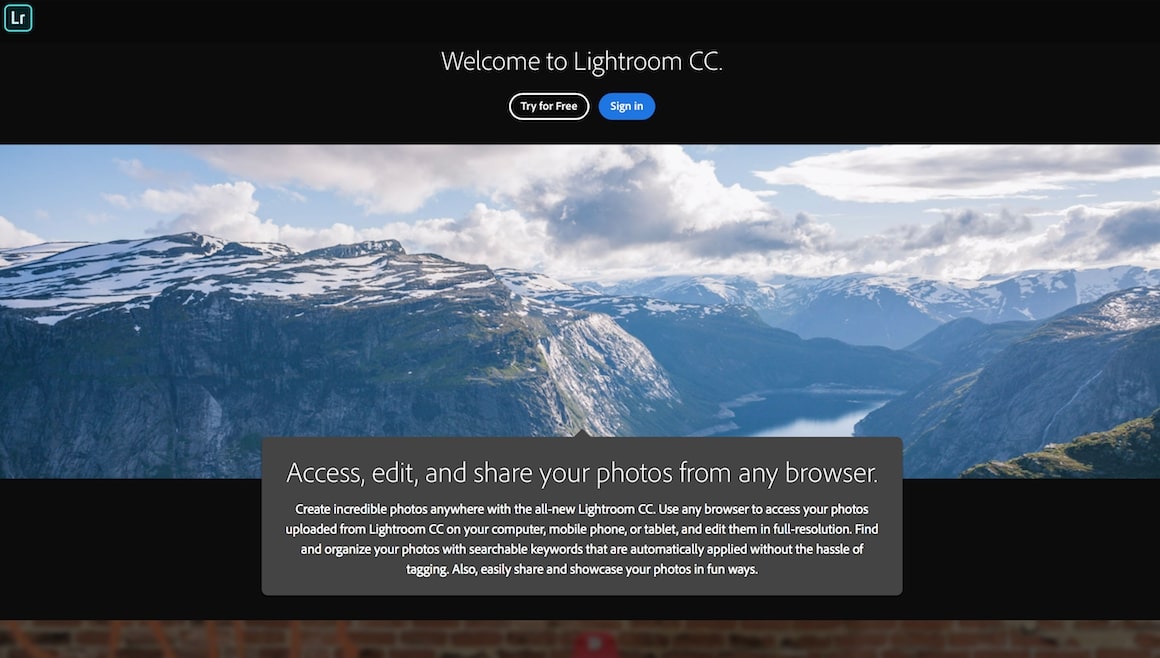 Lightroom CC paid online photo editor Lightroom CC paid online photo editor