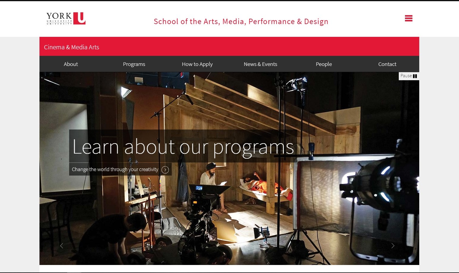 York University - School of the Arts, Media, Performance, & Design