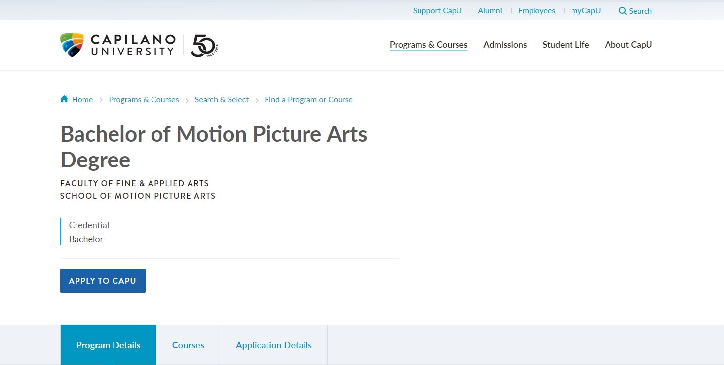 Capilano University School of Motion Picture Arts