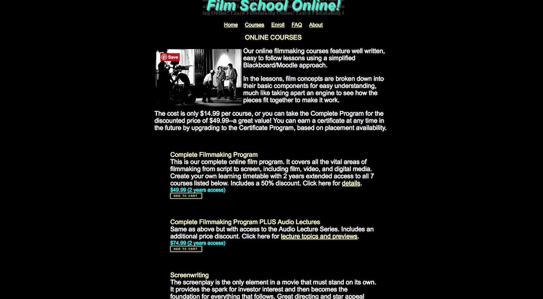 Film School Online - Screenwriting Film School Online - Screenwriting