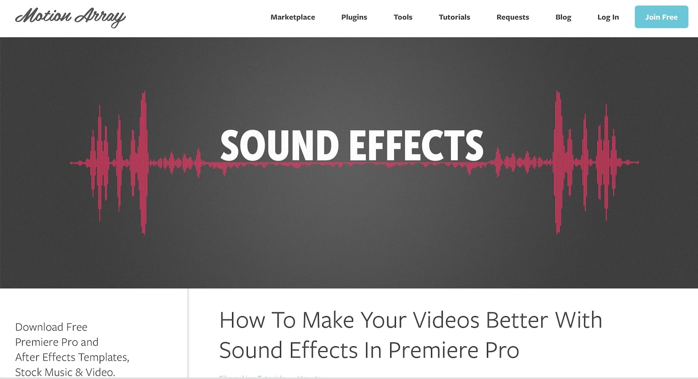 How To Make Your Videos Better With Sound Effects In Premiere Pro How To Make Your Videos Better With Sound Effects In Premiere Pro