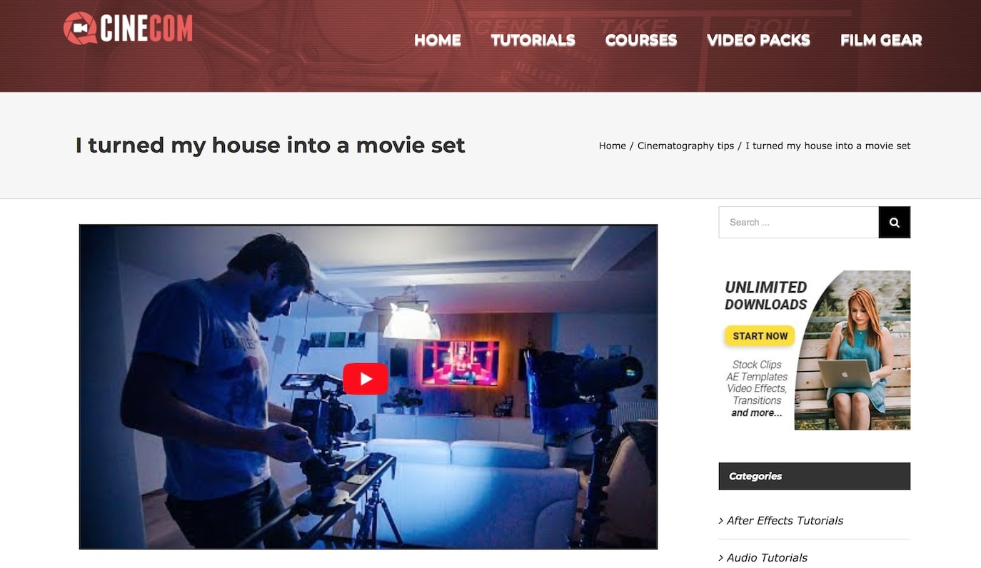 I turned my house into a movie set I turned my house into a movie set
