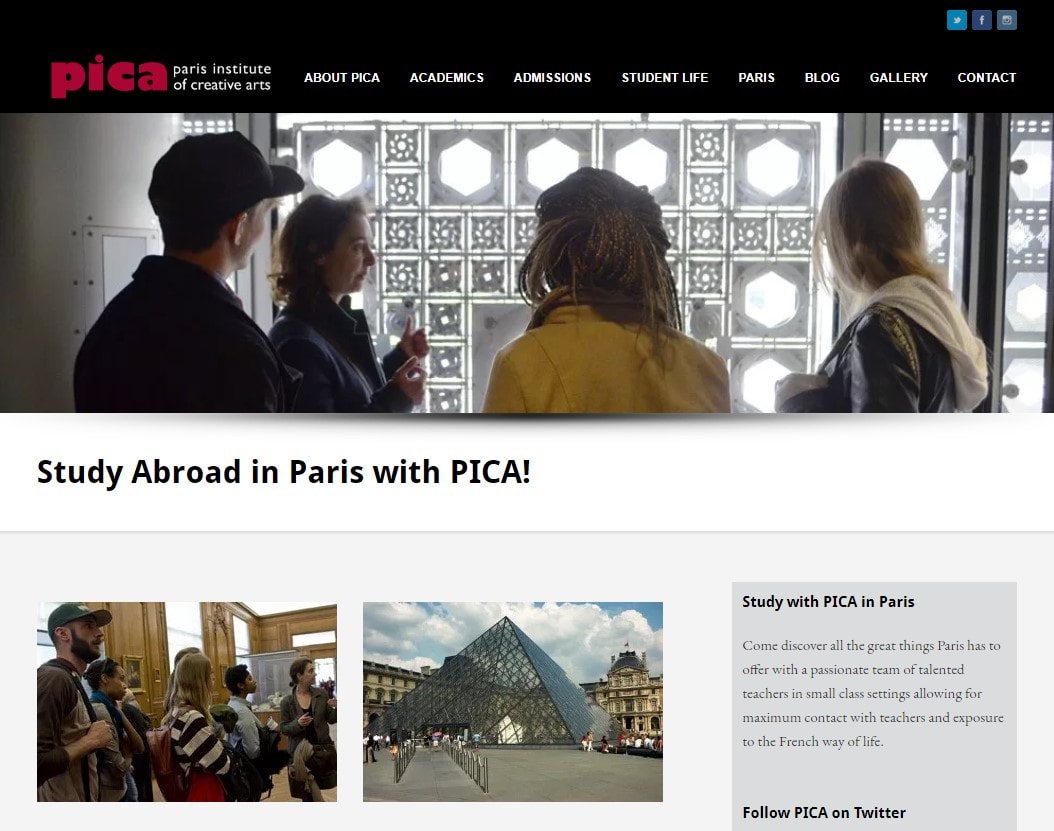 Paris Institute of Creative Arts – France Paris Institute of Creative Arts – France