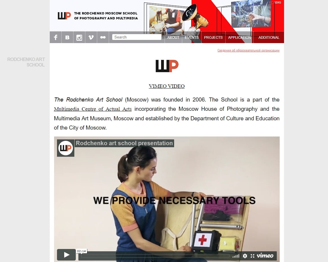 Rodchenko School of Photography and Multi Media – Russia Rodchenko School of Photography and Multi Media – Russia