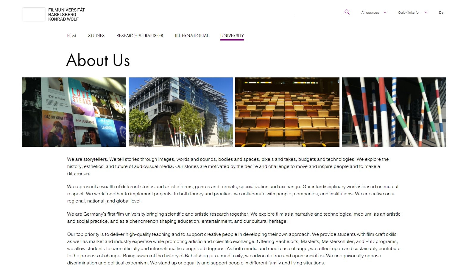Konrad Wolf Film University of Babelsberg Konrad Wolf Film University of Babelsberg