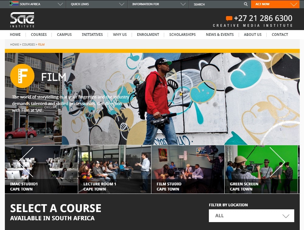 SAE Institute South Africa | Film Production Department SAE Institute South Africa | Film Production Department
