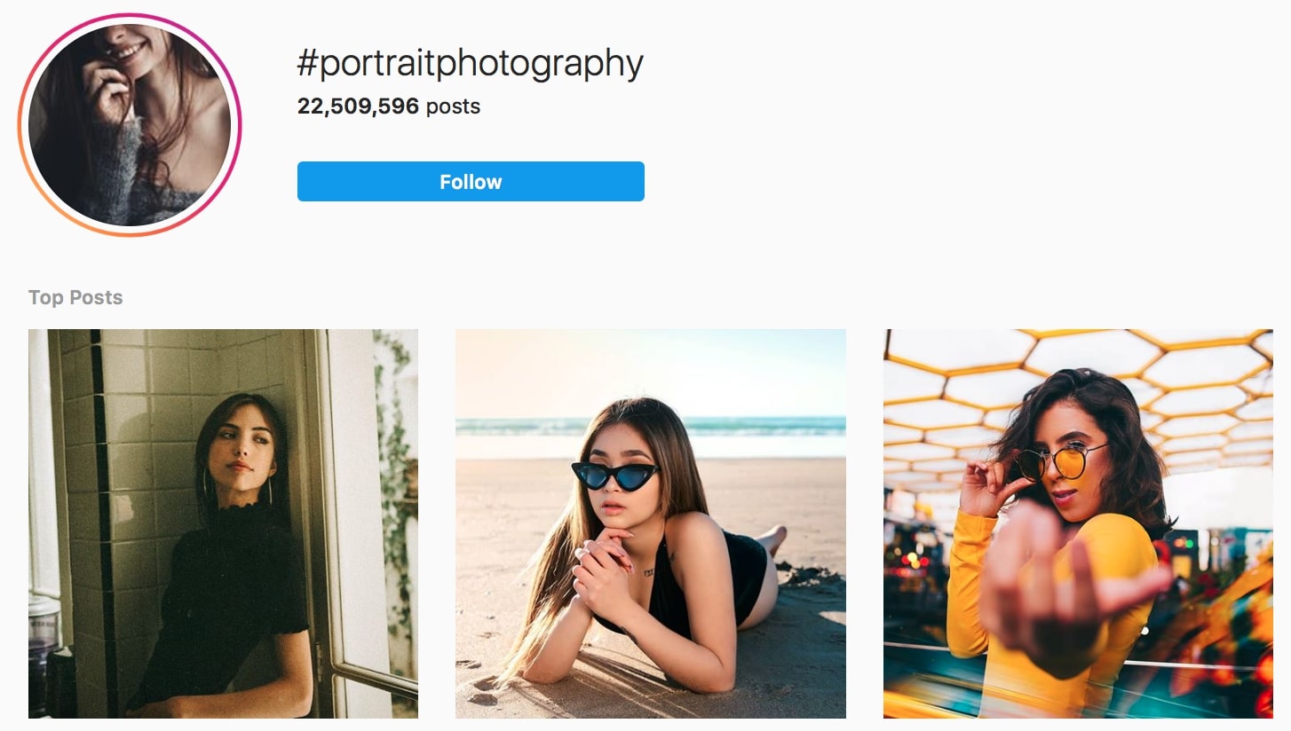 portrait photography hashtags