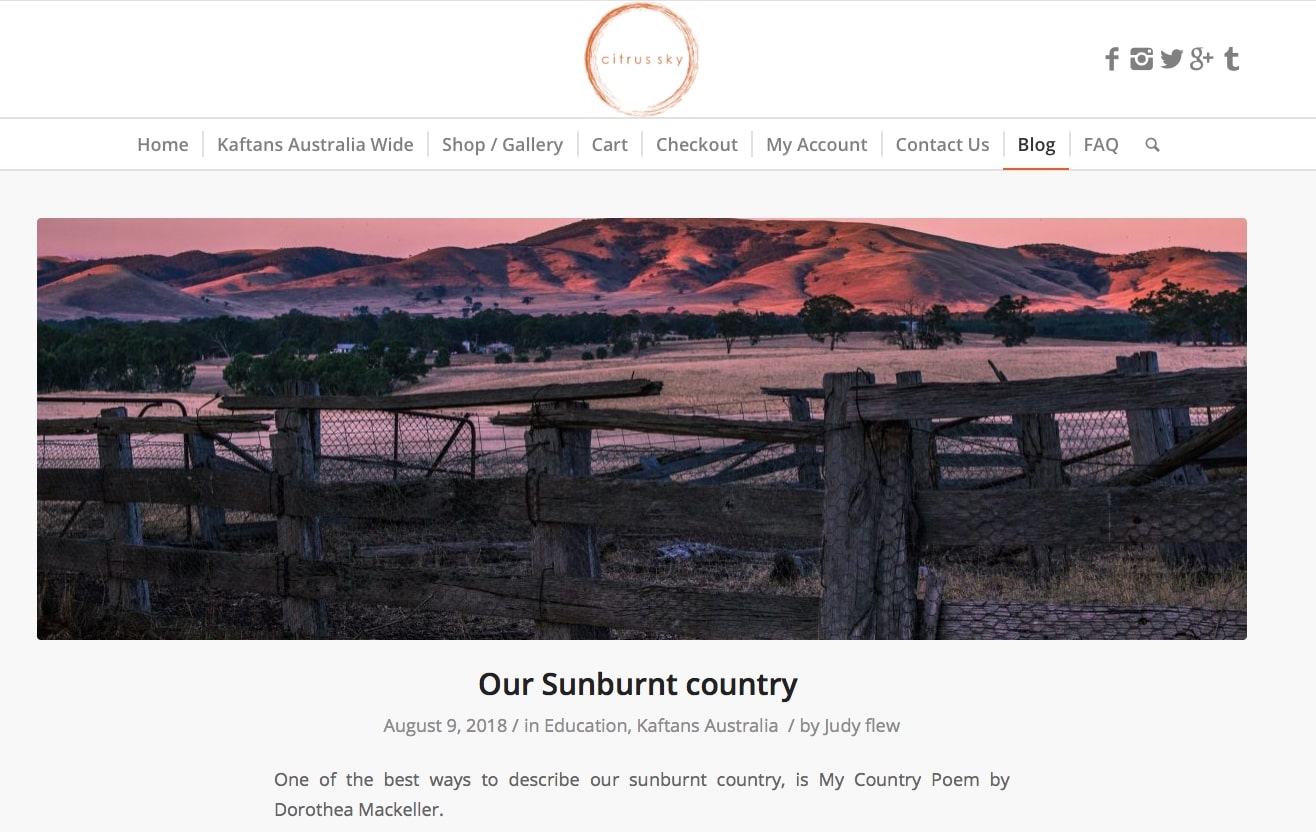 unsplash photo used in a blog example